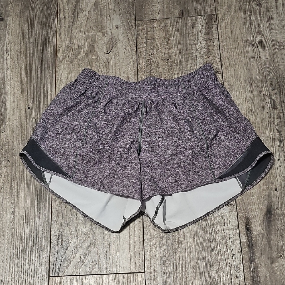 Lululemon Hotty Hot Short II Heather Lux Multi Black Lined Swift